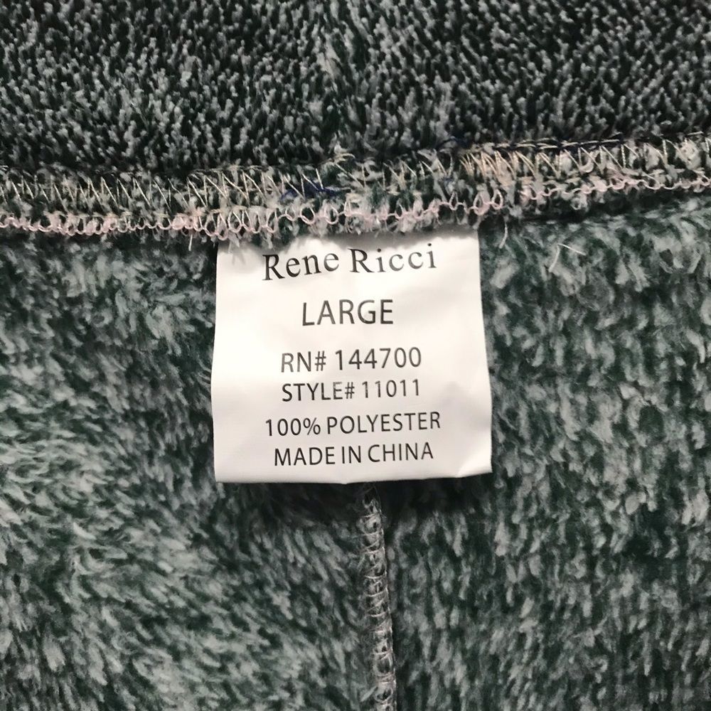 NWT Rene Ricci Fuzzy Lounge and Sleep Pants Large - Picture 3 of 4